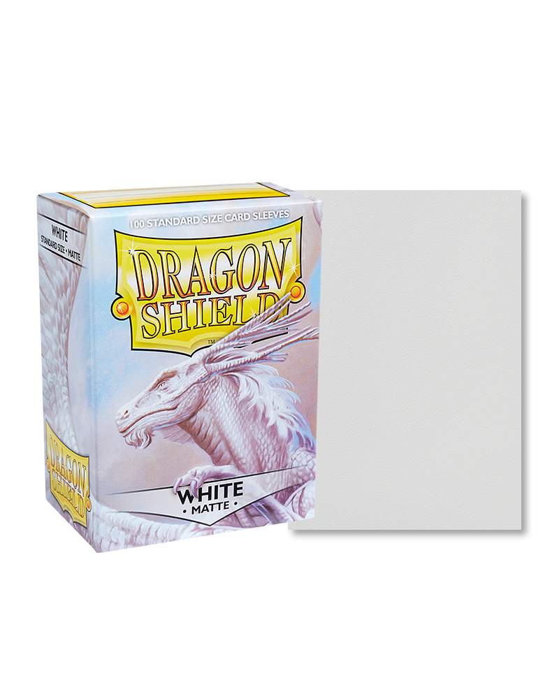 Dragon Shield: White - Matte Sleeves - Standard Size (100)