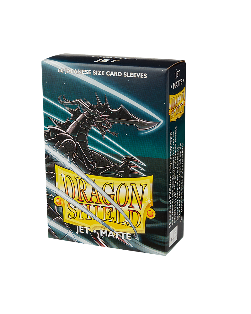 Dragon Shield: Jet - Matte Sleeves - Japanese Size