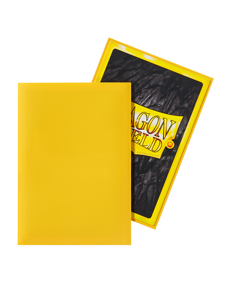 Dragon Shield: Yellow - Matte Sleeves - Japanese Size