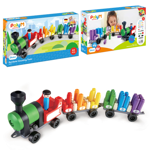 Hape PolyM Rainbow Counting Train