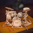 Robotime Rolife Drum kit TG409 3D Wooden Puzzle