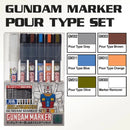 Mr. Hobby GSI Creos Gundam Marker - Gundam Pouring Inking Pen Set