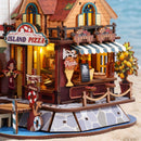 Robotime ROKR Chillbay Pizzeria Music Box Wooden 3D Puzzle EAM02 (Pre-Order)