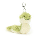 JELLYCAT LITTLE SNAKE BAG CHARM GREEN 16X5X16CM