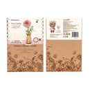 Robotime Rowood Pink Dahlia DIY Wooden Flower 3D Wooden Puzzle TW131