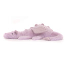 JELLYCAT LAVENDER DRAGON LARGE LILAC 14X50X12 CM