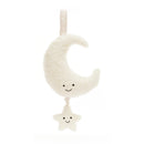 JELLYCAT AMUSEABLES MOON MUSICAL PULL CREAM 6X15X28CM