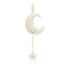 JELLYCAT AMUSEABLES MOON MUSICAL PULL CREAM 6X15X28CM