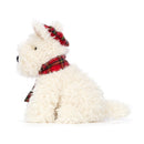 JELLYCAT WINTER WARMER MUNRO SCOTTIE DOG CREAM 15X12X21 CM