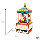 Robotime Rolife DIY Music Box Merry-Go-Round AM304