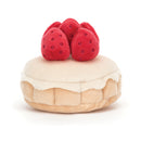 JELLYCAT PRETTY PATISSERIE TARTE AUX FRAISES MULTI-COLOURED 9X9X7CM