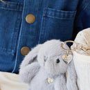 JAMIE KAY SNUGGLE BUNNIES - PENELOPE KEY CHARM - SILVER 15CM