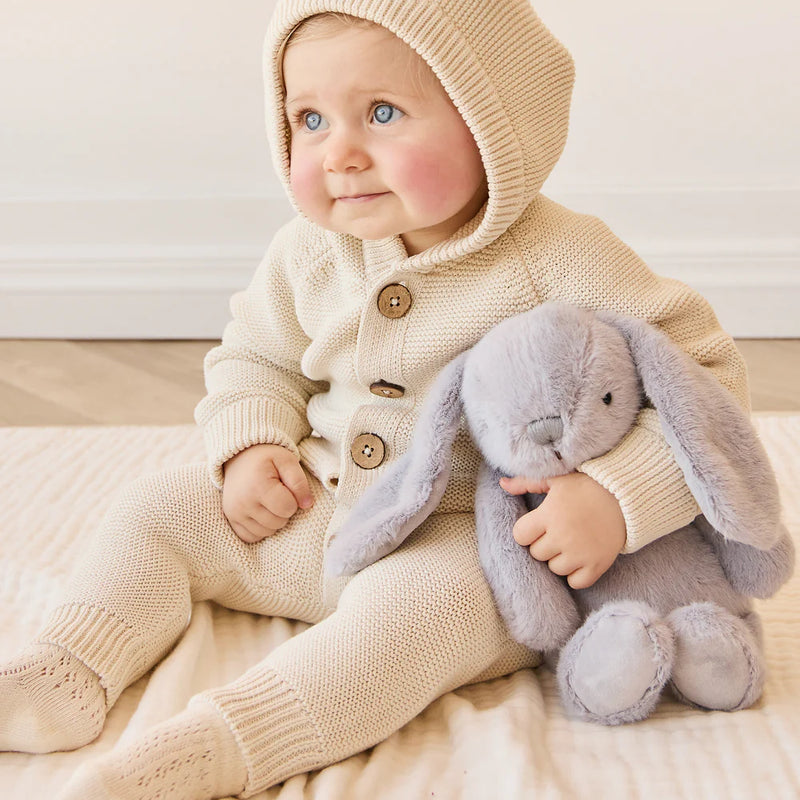 JAMIE KAY SNUGGLE BUNNIES - PENELOPE - SILVER 30CM PLUSH