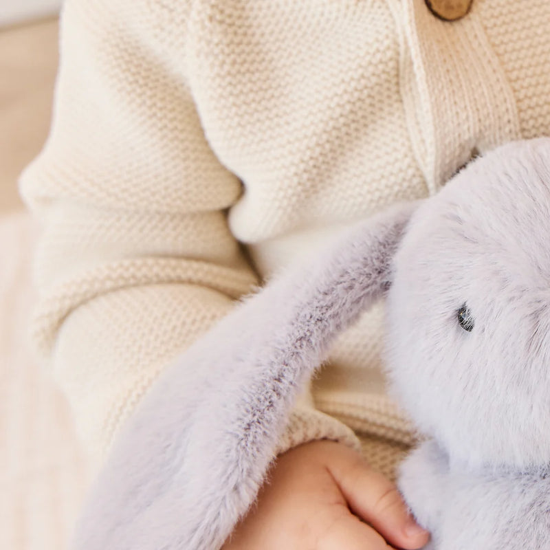 JAMIE KAY SNUGGLE BUNNIES - PENELOPE - SILVER 30CM PLUSH