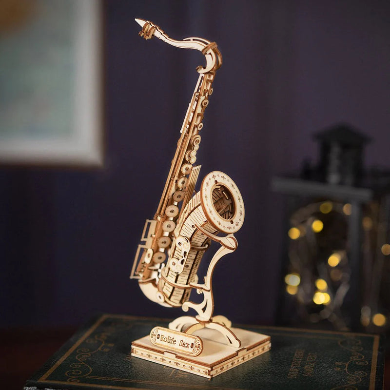 Robotime Rolife 3D Wooden Puzzle Saxophone TG309