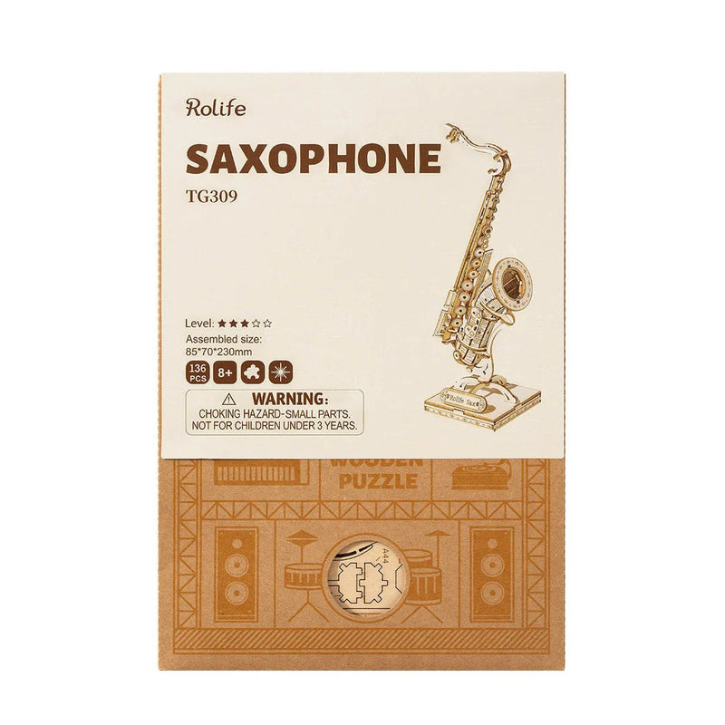 Robotime Rolife 3D Wooden Puzzle Saxophone TG309