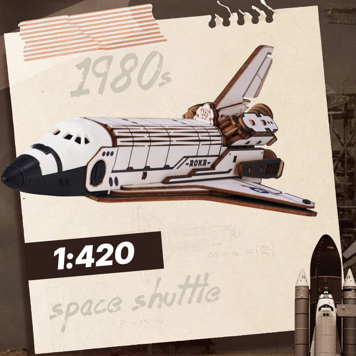 Robotime ROKR Space Shuttle Mechanical 3D Wooden Puzzle LKA02 (Pre-Order)