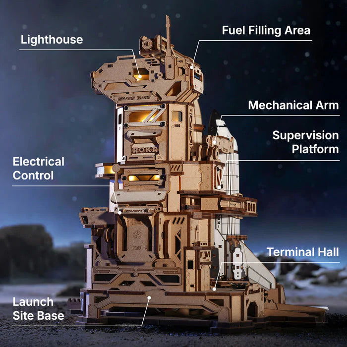 Robotime ROKR Space Shuttle Mechanical 3D Wooden Puzzle LKA02 (Pre-Order)