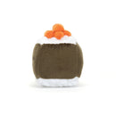 JELLYCAT SASSY SUSHI HOSOMAKI MULTI-COLOURED 5X5X5CM