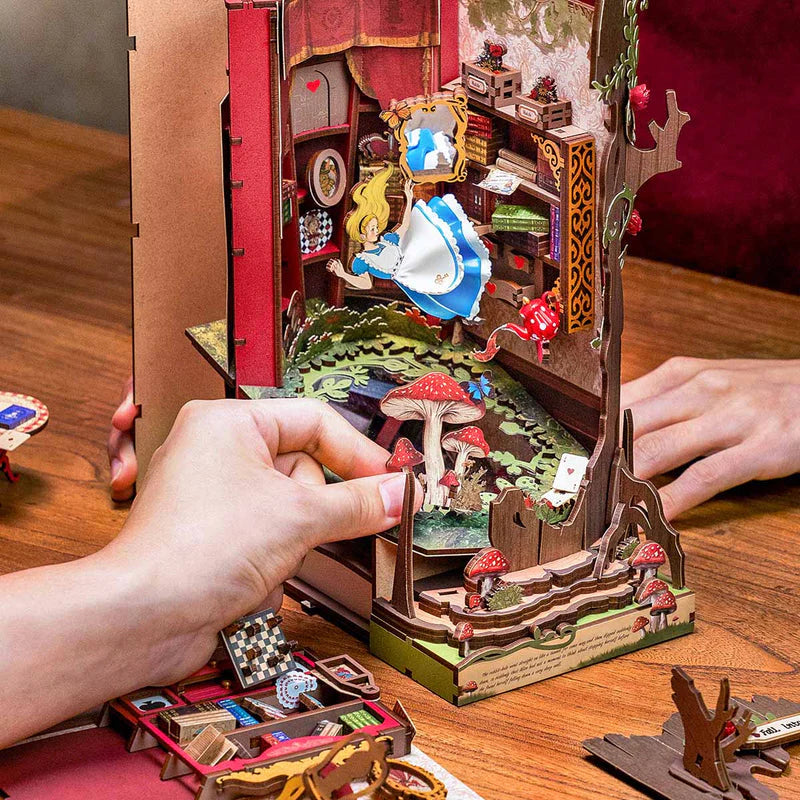 Robotime Rolife Fall into Wonder DIY Book Nook Shelf Insert Kit TGB12