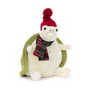 JELLYCAT SNOWMAN TIMMY TURTLE CREAM & GREEN 21X23X22 CM