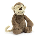 JELLYCAT BASHFUL MONKEY ORIGINAL (MED) BROWN 31X12X9 CM