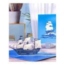 3D Sailboat Greeting Card & 1pc Envelope