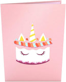 3D Unicorn Cake Greeting Card & 1pc Envelope