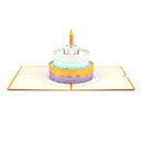 3D Happy Birthday Cake Greeting Card & 1pc Envelope