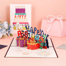 3D Pop Up Birthday Greeting Card & 1pc Envelope