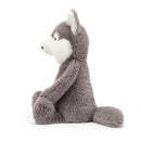 JELLYCAT BASHFUL WOLF ORIGINAL (MED) GREY & WHITE 9X12X31CM