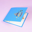 3D Birthday Cake Greeting Card & 1pc Envelope