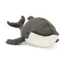 JELLYCAT HUMPHREY THE HUMPBACK WHALE BLUE & CREAM 18X52X20 CM