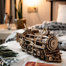 ROKR Locomotive LK701 Mechanical Wooden Train Kit (7240590786760)