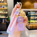 POP Keychain - Bear Clear Purple (7269874860232)