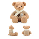 23" Scarf Sweater Teddy Bear - Light Brown (7240588689608)