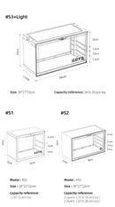 GOTO Macaron Color Dust-proof Plastic Storage Box S3 with Light (7090672074952)