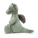 JELLYCAT BASHFUL DRAGON ORIGINAL (MED) GREEN 9X12X31 CM