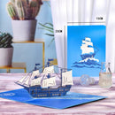 3D Sailboat Greeting Card & 1pc Envelope