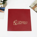 3D  The Avengers Superhero Marvel Theme  Greeting Card & 1pc Envelope